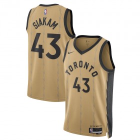 Camiseta Hombre NBA Toronto Raptors Pascal Siakam 2023-24 Nike City Edition Gold Swingman